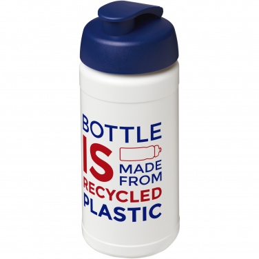Logo trade corporate gifts picture of: Baseline 500 ml recycled sport bottle with flip lid
