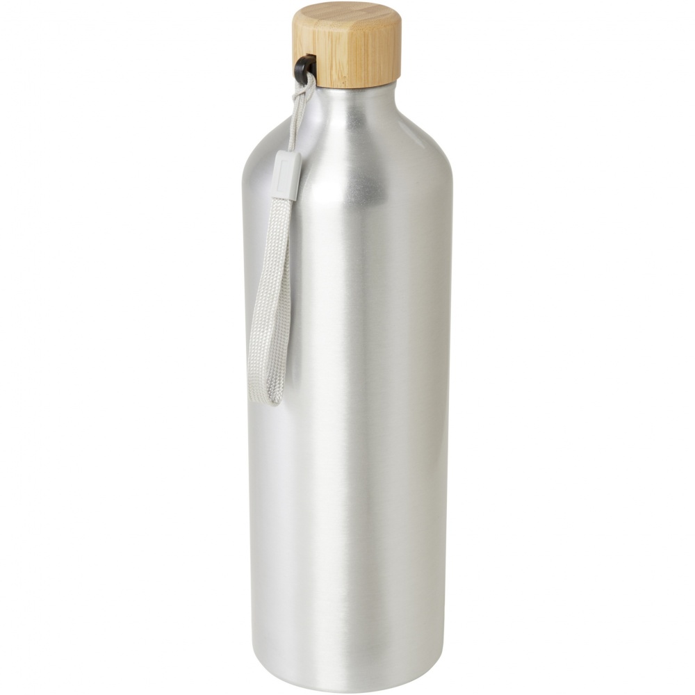 Logo trade advertising products image of: Malpeza 1000 ml RCS certified recycled aluminium water bottle