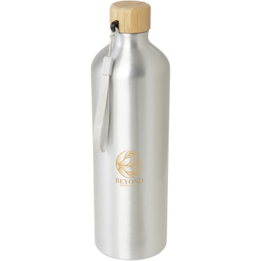 Logo trade promotional item photo of: Malpeza 1000 ml RCS certified recycled aluminium water bottle