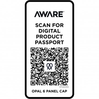 Logotrade promotional products photo of: Opal 6 panel Aware™ recycled cap