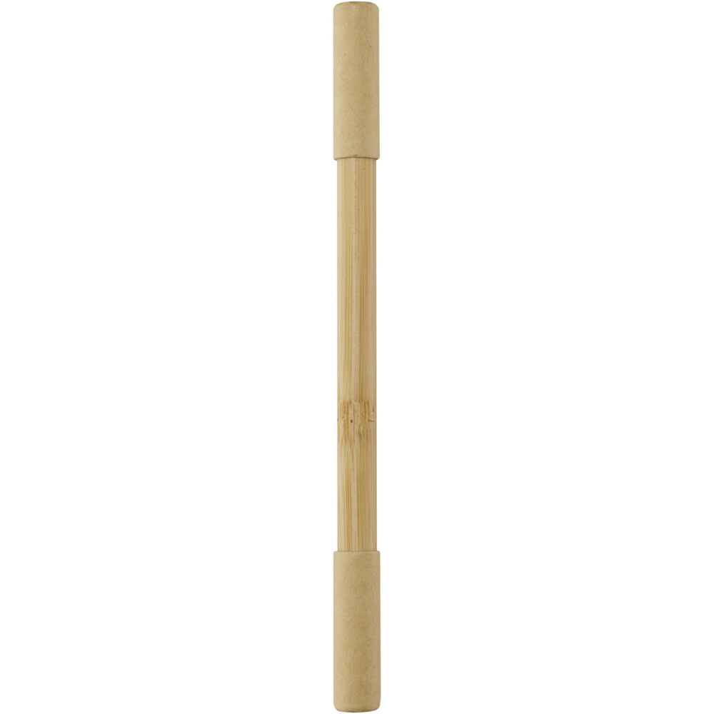 Logo trade promotional merchandise picture of: Samambu bamboo duo pen