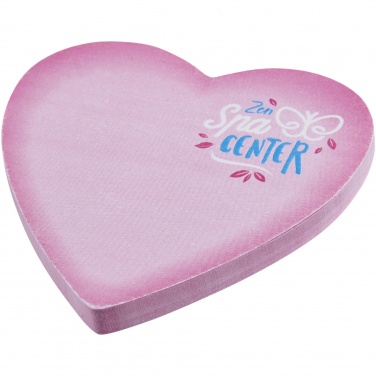 Logo trade advertising product photo of: Sticky-Mate® heart-shaped recycled sticky notes