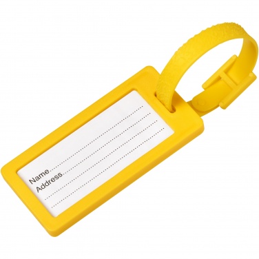 Logo trade corporate gifts image of: River recycled window luggage tag