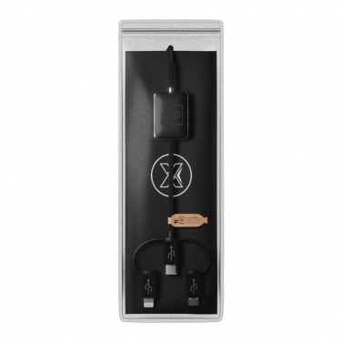 Logo trade corporate gifts picture of: SCX.design C48 CarPlay 5-in-1 charging cable 