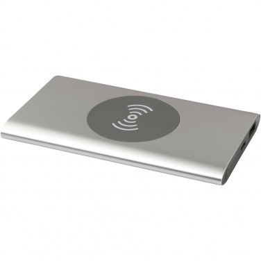 Logo trade promotional items picture of: Juice 4000 mAh Type-C recycled aluminium wireless power bank 