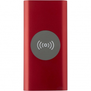 Logo trade promotional gifts picture of: Juice 8000 mAh Type-C recycled aluminium wireless power bank