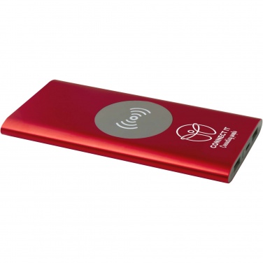 Logotrade promotional merchandise image of: Juice 8000 mAh Type-C recycled aluminium wireless power bank