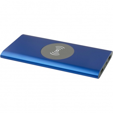 Logotrade promotional giveaway image of: Juice 8000 mAh Type-C recycled aluminium wireless power bank