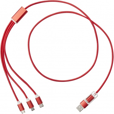 Logotrade promotional product image of: Versatile 5-1 recycled aluminium charging cable