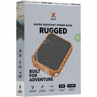 Logo trade corporate gifts picture of: Xtorm XR201 Xtreme 10.000 mAh 20W QC3.0 waterproof rugged power bank with torch