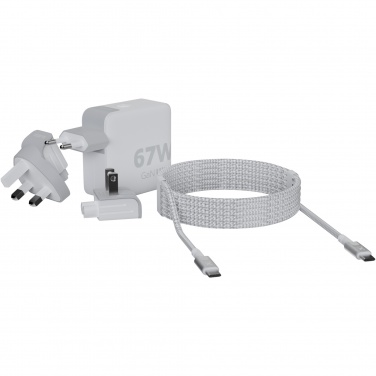 Logotrade promotional giveaway image of: Xtorm XVC2067 GaN Ultra 67W travel charger with 100W USB-C PD cable