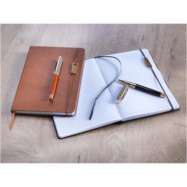 Logotrade promotional giveaways photo of: Legato A5 notebook and rollerball pen set 