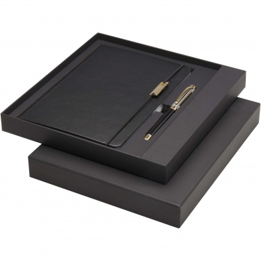 Logotrade promotional giveaway image of: Legato A5 notebook and rollerball pen set 