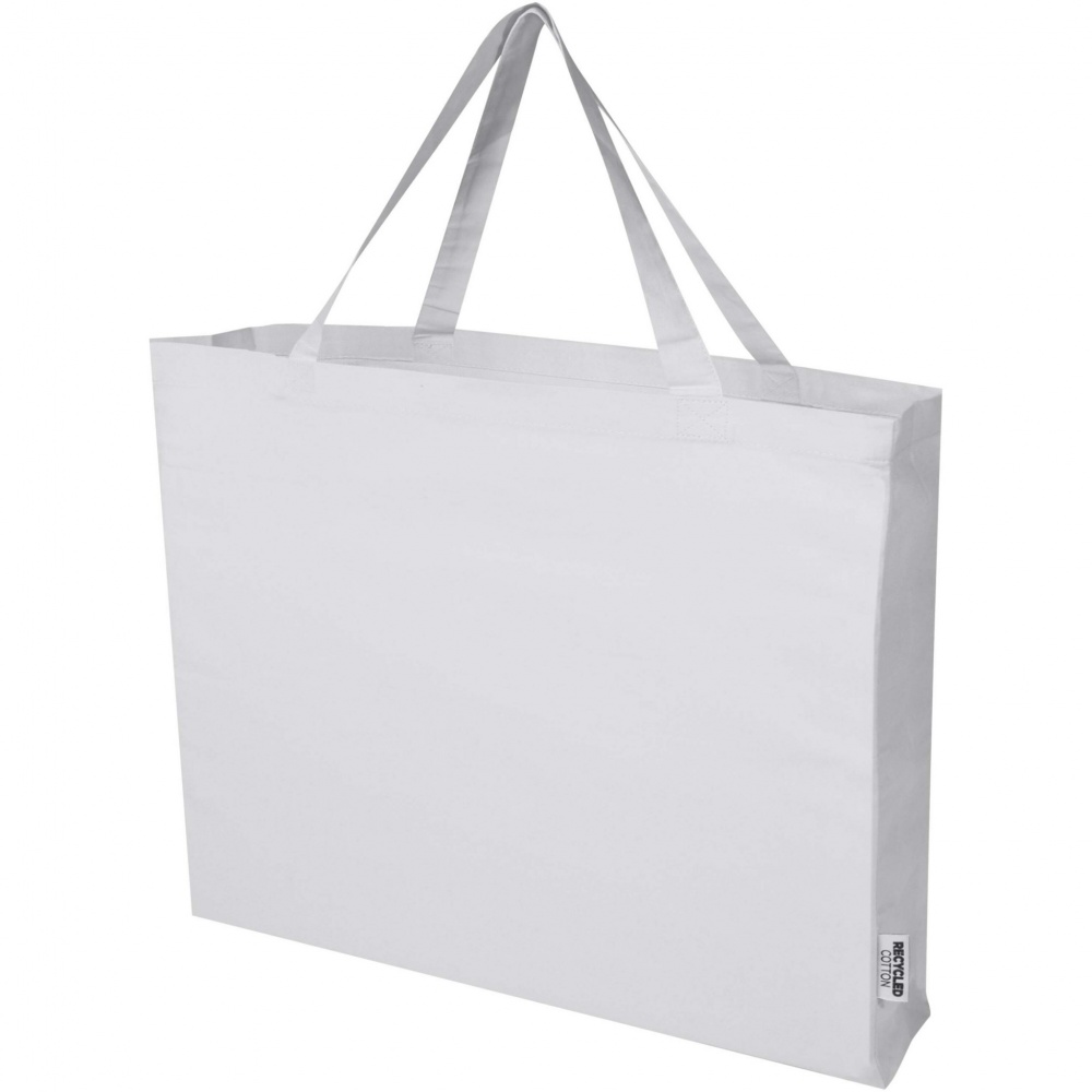 Logo trade promotional product photo of: Odessa 220 g/m² GRS recycled cotton large tote bag