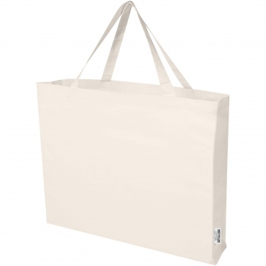 Logo trade business gifts image of: Odessa 220 g/m² GRS recycled cotton large tote bag