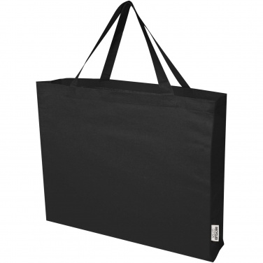 Logo trade advertising products picture of: Odessa 220 g/m² GRS recycled cotton large tote bag