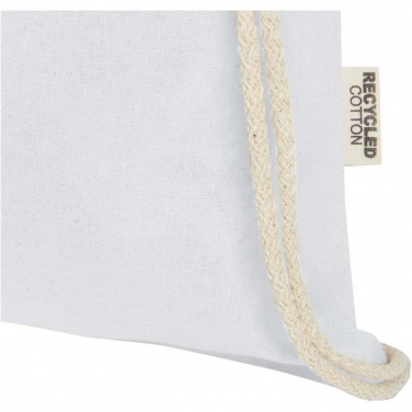 Logo trade promotional gifts picture of: Oregon 140 g/m² GRS recycled cotton drawstring bag