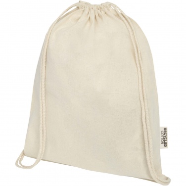 Logotrade promotional gifts photo of: Oregon 140 g/m² GRS recycled cotton drawstring bag