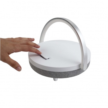 Logo trade corporate gift photo of: Prixton 4-in-1 10W Bluetooth® speaker with LED light and wireless charging base