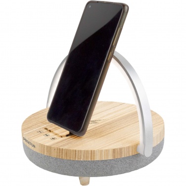 Logotrade promotional merchandise photo of: Prixton 4-in-1 10W Bluetooth® speaker with LED light and wireless charging base