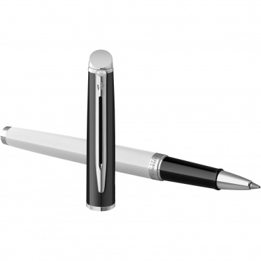 Logo trade advertising products picture of: Hemisphere colour blocking rollerball pen with palladium trim