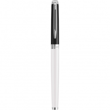 Logo trade promotional products image of: Hemisphere colour blocking rollerball pen with palladium trim