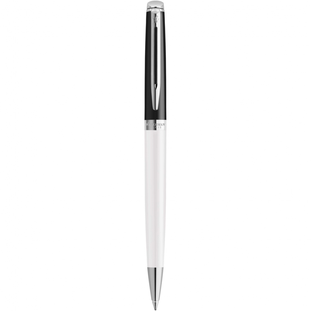Logo trade corporate gifts image of: Hemisphere colour blocking ballpoint pen with palladium trim