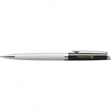 Logotrade promotional merchandise image of: Hemisphere colour blocking ballpoint pen with palladium trim