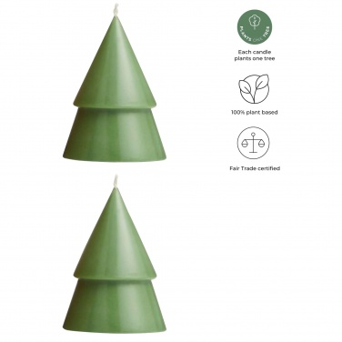 Logo trade promotional merchandise photo of: Originalhome Xmas tree candle set of 2 - M