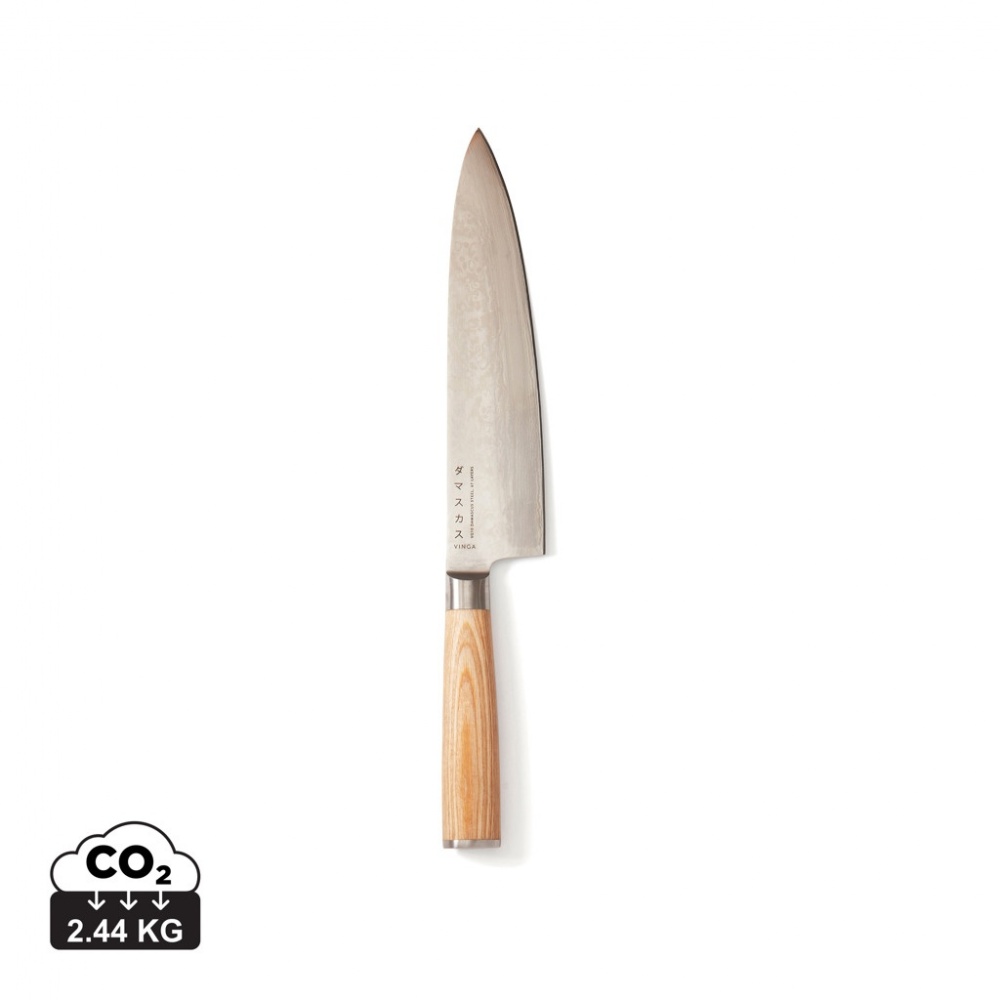 Logo trade promotional items image of: VINGA Hattasan Damascus chef’s edition knife