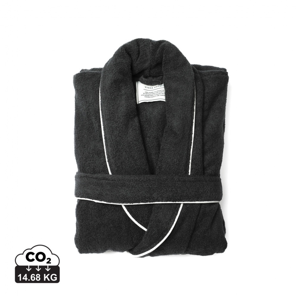 Logo trade advertising products image of: VINGA Harper bathrobe S/M