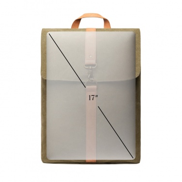 Logo trade business gifts image of: VINGA Bosler backpack GRS recycled canvas