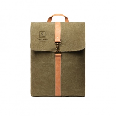 Logo trade promotional items image of: VINGA Bosler backpack GRS recycled canvas