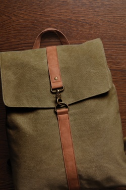 Logo trade promotional products image of: VINGA Bosler backpack GRS recycled canvas
