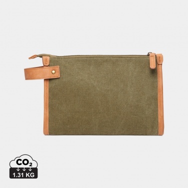 Logotrade corporate gift picture of: VINGA Bosler GRS recycled canvas toiletry bag