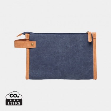 Logo trade business gift photo of: VINGA Bosler GRS recycled canvas toiletry bag