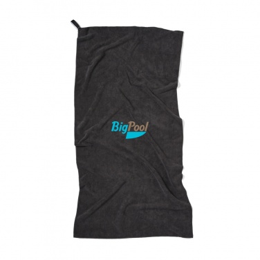 Logo trade corporate gifts image of: VINGA GRS RPET active dry towel 140 x 70cm