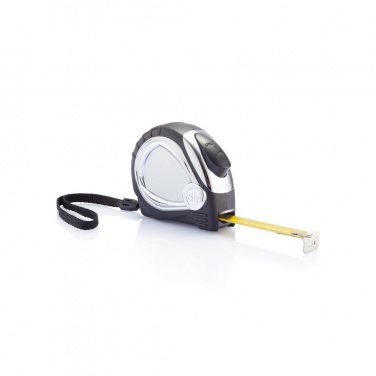 Logo trade promotional item photo of: Chrome plated auto stop tape measure