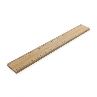 Logotrade promotional products photo of: Timberson extra thick 30cm double sided bamboo ruler