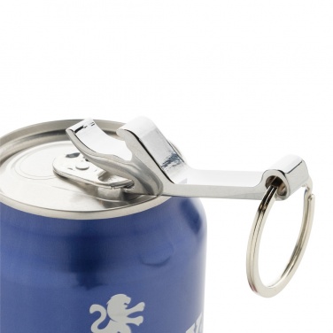 Logotrade promotional gift picture of: RCS recycled zinc alloy bottle opener keychain