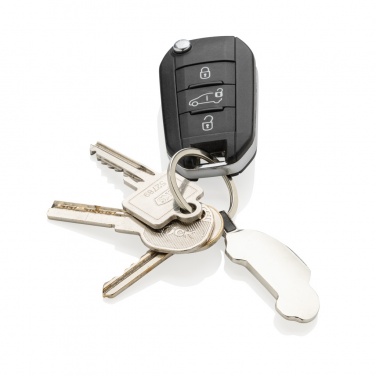 Logotrade promotional gift picture of: RCS recycled zinc alloy car keyring