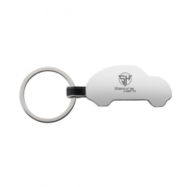 Logo trade corporate gift photo of: RCS recycled zinc alloy car keyring