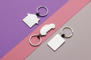 Logo trade promotional product photo of: RCS recycled zinc alloy car keyring