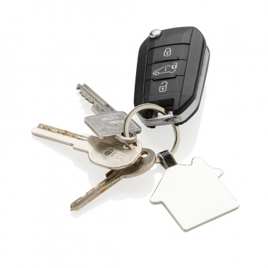 Logotrade promotional giveaway image of: RCS recycled zinc alloy house keyring