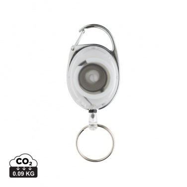 Logotrade promotional gift picture of: RCS recycled ABS roller clip keychain