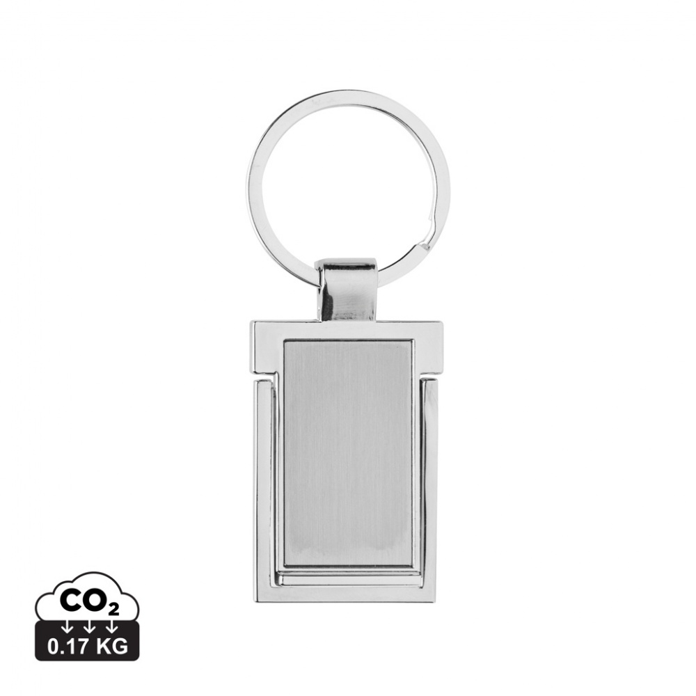 Logotrade advertising product picture of: RSC recycled zinc alloy phone stand keychain