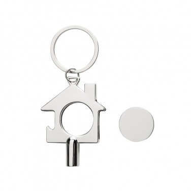 Logo trade promotional gifts image of: RCS recycled zinc alloy 3 in 1 keychain