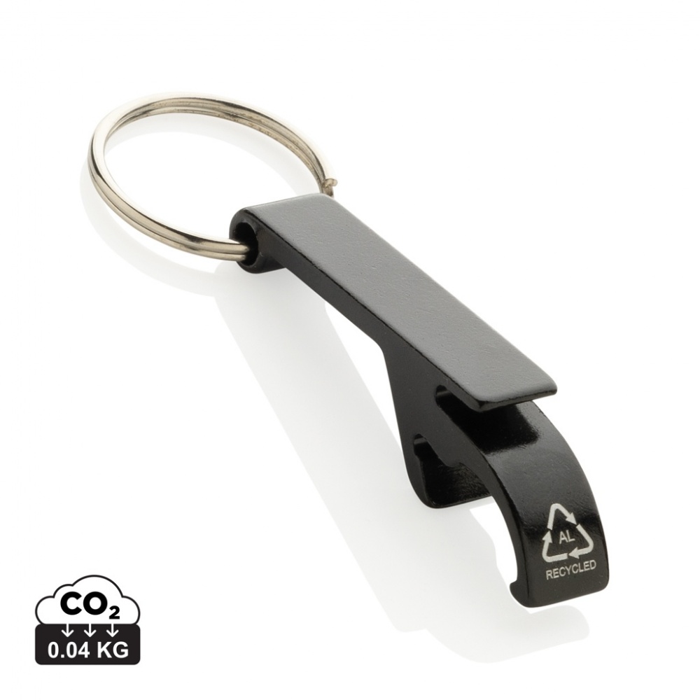 Logo trade advertising products image of: RCS recycled aluminum bottle and can opener