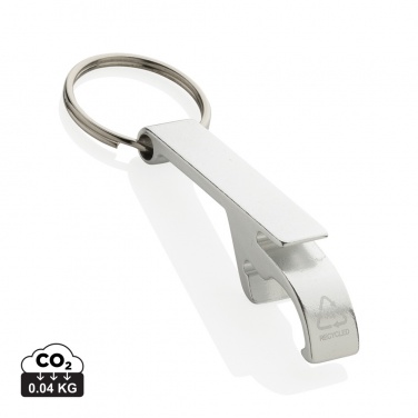 Logotrade promotional gift image of: RCS recycled aluminum bottle and can opener