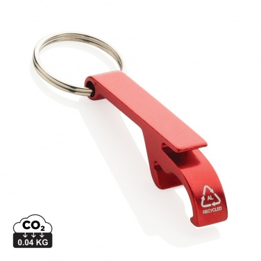 Logo trade business gift photo of: RCS recycled aluminum bottle and can opener